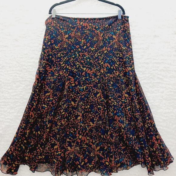 Skirt Maxi Size 12P Whimsycore Festival Boho Chiffon Fairycore Vacation Resort - Picture 1 of 13